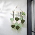 Boho Leaf Woven Tapestry Wall Hanging Art