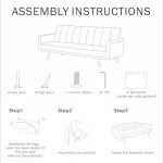 Velvet 3-Seater Sofa Bed with Adjustable Backrest