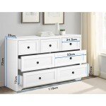 Alfordson 7-Drawer Tallboy Chest of Drawers