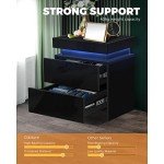 LED Nightstand with Drawers for Modern Bedrooms