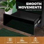 LED Nightstand with Drawers for Modern Bedrooms