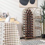 Arched 45-Bottle Antique Wine Rack and Shelf