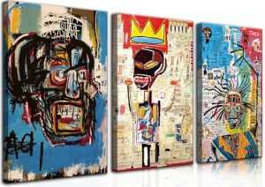 Modern Street Graffiti Canvas Art Set - 3 Pieces