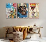 Modern Street Graffiti Canvas Art Set - 3 Pieces
