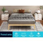 Alfordson Oak Queen Bed Frame with Storage