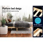 Alfordson Oak Queen Bed Frame with Storage