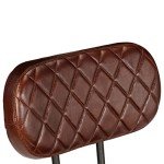 Vintage Style Leather Bar Chairs – Set of 2