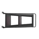 Harold Black Swivel Wheel Dining Cart