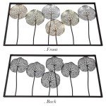Framed Dandelion Metal Wall Art for Outdoor Decor