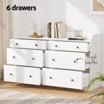 6-Drawer Tallboy Chest of Drawers in White