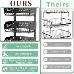 4-Tier Rolling Kitchen Snack Cart with Wheels