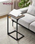 VASAGLE C-Shaped Industrial Side Table – Heather Greige