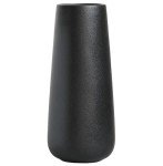 Matt Black Ceramic Vase for Flowers & Decor