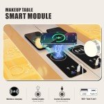 Dystler Makeup Vanity Table with Mirror and Lights