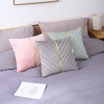 Pink Velvet Throw Pillow Covers - Set of 2