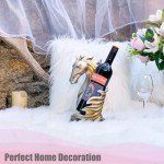 Silver Horse Wine Bottle Holder and Decor