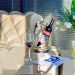 Silver Horse Wine Bottle Holder and Decor