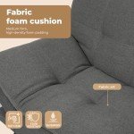 Modern 3-Seater Convertible Sofa Bed - Grey