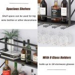 2-Tier Metal Wall Mounted Wine Rack