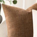 Two Soft Textured Square Decorative Pillow Covers