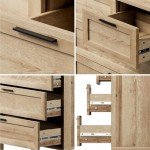 5-Drawer Tallboy Chest of Drawers in Natural