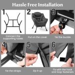 Modern Lazy Chair with Ottoman and Storage Pocket