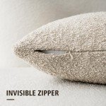 Textured Boucle Throw Pillow Covers - Set of 2