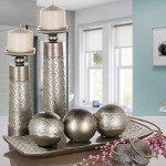 Dublin Decorative Tray and Orbs Set - Silver
