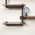 Industrial Pipe Wine Rack with Stem Glass Holder