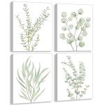 Botanical Eucalyptus Wall Art - Set of 4