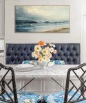 Vintage Coastal Beach Wall Art - Framed Canvas