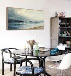 Vintage Coastal Beach Wall Art - Framed Canvas