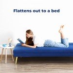 Velvet 2-Seater Sofa Bed for Small Spaces