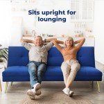 Velvet 2-Seater Sofa Bed for Small Spaces