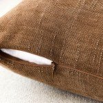 Two Soft Textured Square Decorative Pillow Covers
