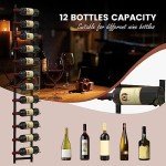 Stylish Wall Mounted Wine Rack - 2 Pack