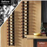 Stylish Wall Mounted Wine Rack - 2 Pack