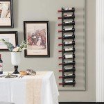 Stylish Wall Mounted Wine Rack - 2 Pack