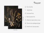 Vintage Floral Botanical Canvas Art Set of 2