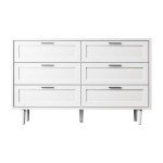 Stylish 6-Drawer Wooden Dresser for Any Room
