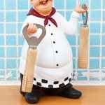 French Chef Figurine with Bottle Opener Decor