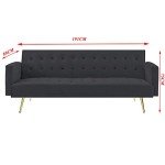Grey Velvet 3-Seater Sofa Bed & Recliner