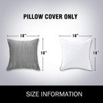 Fluffy Dark Grey Velvet Throw Pillow Covers - 2 Pack