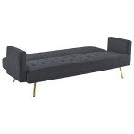 Grey Velvet 3-Seater Sofa Bed & Recliner