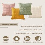 Sage Green Corduroy Cushion Covers - Set of 2