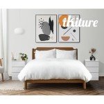 White Bedside Table with 3 Drawers
