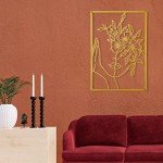 Gold Minimalist Metal Wall Art Set - 3 Pcs