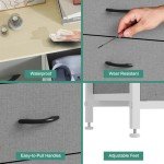 9-Drawer Fabric Tallboy Storage Chest - Beige