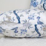 Set of 2 Blue Birds Velvet Cushion Covers