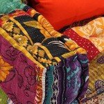 Multicolour Patchwork Modular Pouffe Sofa with Pillow